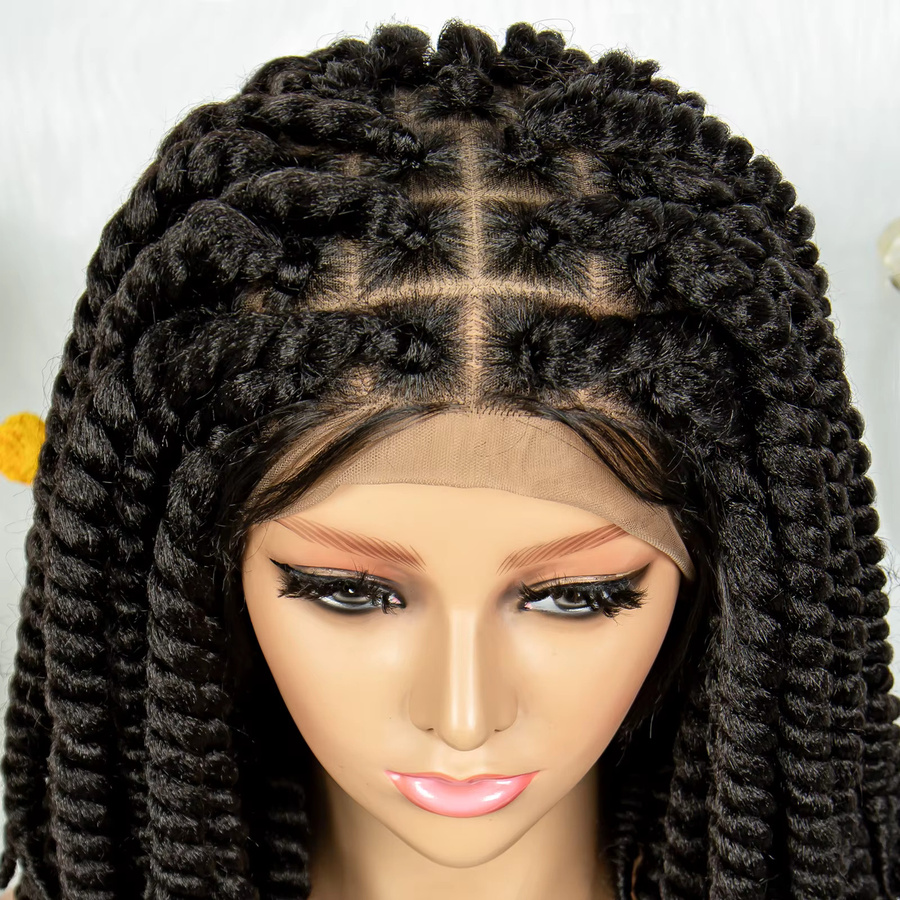 KIMA Perücke, synthetische HD Lace Front Braids, Damen - Bild 4