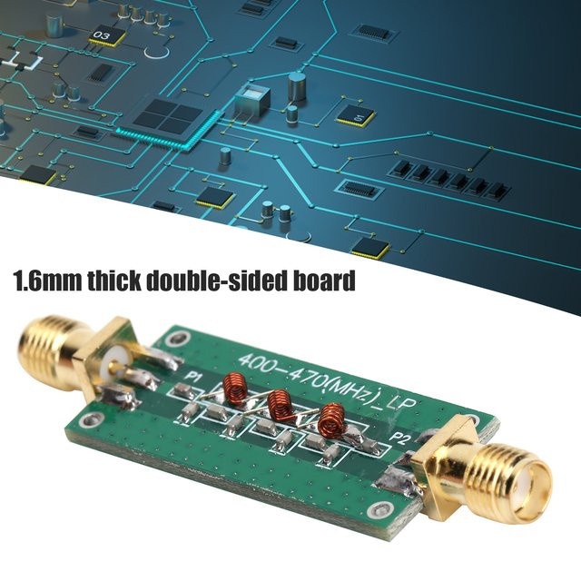 VBESTLIFE Tiefpassfiltermodul LPF 400-470 MHz PCB Elektronische Komponente in Grün - Bild 1