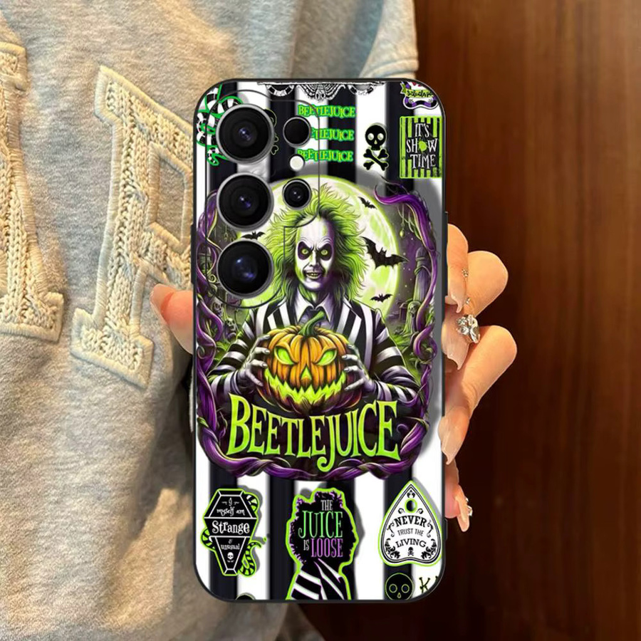 Handyhülle Tim Burton Beetlejuice Sandworm für Samsung Galaxy S24 FE S25 Ultra S23 S22 S21 S20 Lite 5G Multicolor - Bild 3