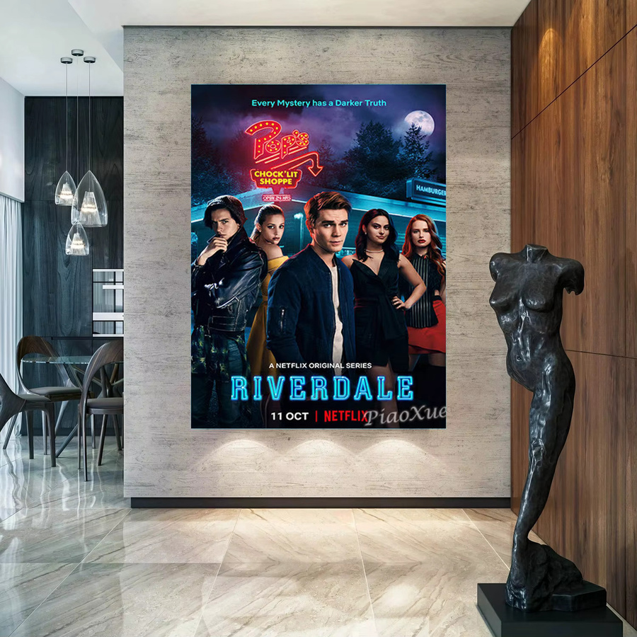 YUTTEE Diamantmalerei Riverdale TV Serie Wandkunst Motiv als Kreuzstich Kit in Mehrfarbig - Bild 3