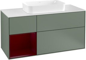 V&B Waschtischunterschrank Finion in Weiß lackiert, Breite: 120 cm, Tiefe: 50,1 cm, Höhe: 50,1 cm - Bild 1