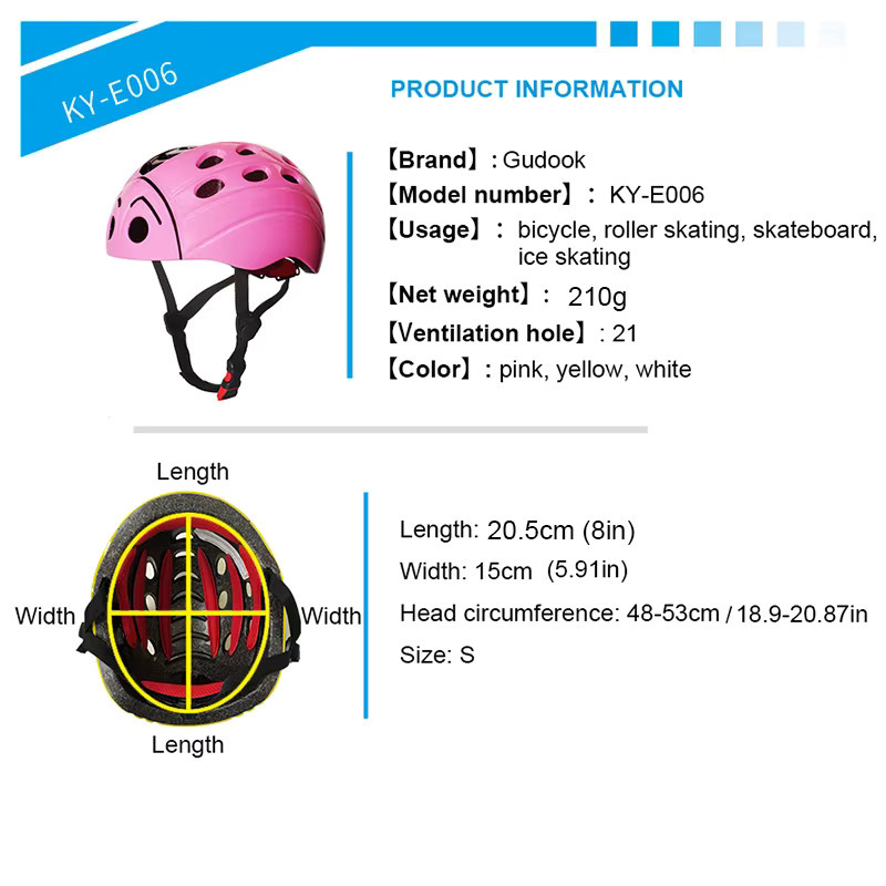 GUDOOK Kleinkind-Fahrradhelm, verstellbar - Bild 3