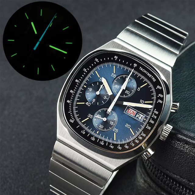 Hruodland Chronograph, Quarz, Edelstahl, Saphirglas, Herren - Bild 1