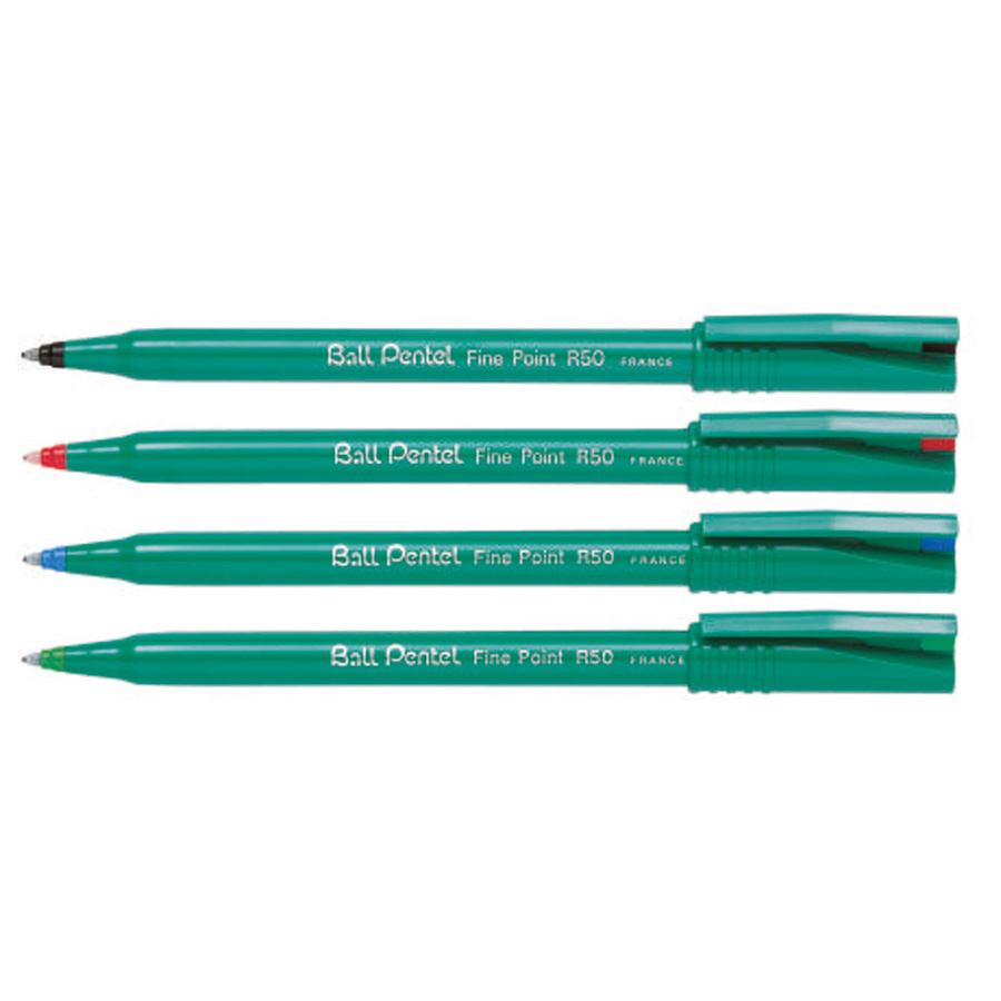 Pentel R50 Tintenroller mit 4,0 mm Spitze in Blau oder Grün - Bild 2