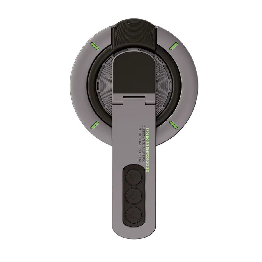 Doppelseitiger magnetischer Handyhalter mit 360 Grad Drehung und Fingerring in Weiß für iPhone 17 16 15 - Bild 7