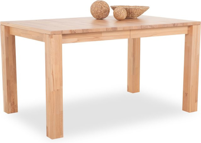 Esstisch Rolf Weber NEUBERG aus Kernbuche Massivholz, rechteckig, erweiterbar, beige/braun, B: 200 cm, T: 90 cm, H: 76 cm - Bild 1