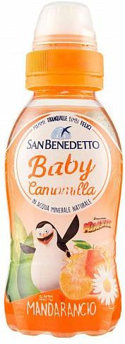 San Benedetto Wasser, Kamille, Mandarine, 0,25 l - Bild 1