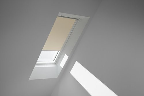 VELUX Verdunkelungsrollo aus Polyester in Beige/Weiß - Bild 1