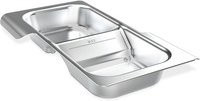 Weber Wet-Smoke-Set mit Tropfschale aus Edelstahl für Searwood und Searwood XL, Silber - Bild 1