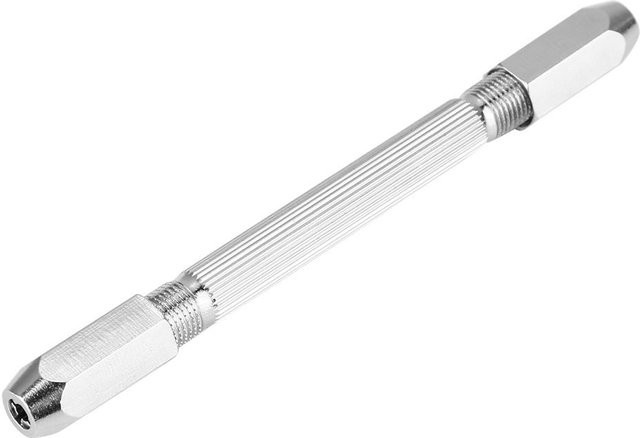 Neoglint Mini Mikro Handbohrer Doppelendiger Stiftstock Bohrer aus Stahl in Silber, 0,3 mm - Bild 1