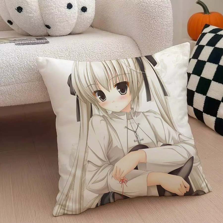 Anime Kissenbezug Y-Yosuga No Sora aus weichem Plüsch, quadratisch, Mehrfarbig, Breite: 30 cm, Breite: 30 cm - Bild 3
