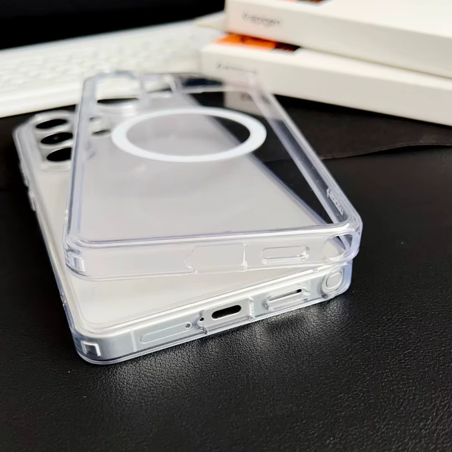 Spigen PC Matte Magnetic Crystal Clear Design-Hülle für Samsung Galaxy S26 Ultra, S25 und S24 Plus in Transparent mit MagSafe und stoßfester Hartschale - Bild 6