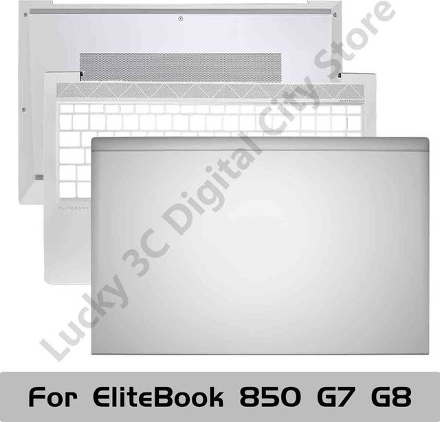 KNYORO Laptop-Abdeckung für HP Elitebook 850 G7 und 850 G8, LCD-Rückabdeckung, Handballenauflage und unteres Gehäuse, Farbe: Silber - Bild 1