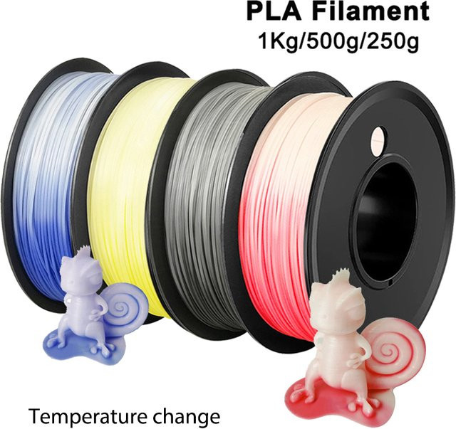 3D Maliang PLA Filament 1,75 mm Farbwechsel von Rot nach Weiß für FDM 3D-Drucker - Bild 1