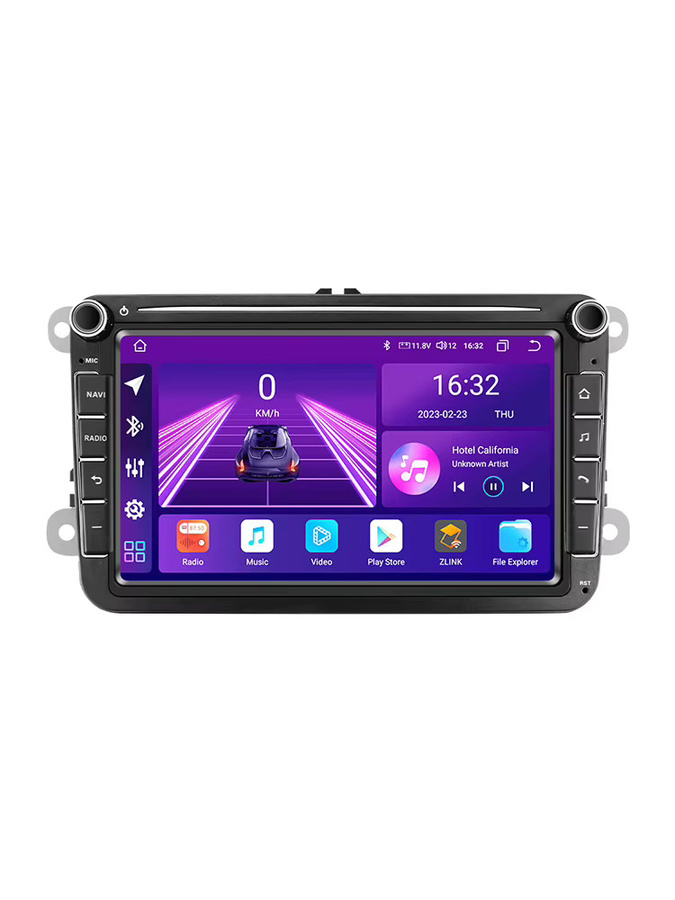 Hizpo Android 13 Autoradio mit GPS und Carplay für VW Volkswagen Golf Polo Skoda Rapid Octavia Tiguan Passat B7 Jetta, 8 Zoll, Schwarz - Bild 6