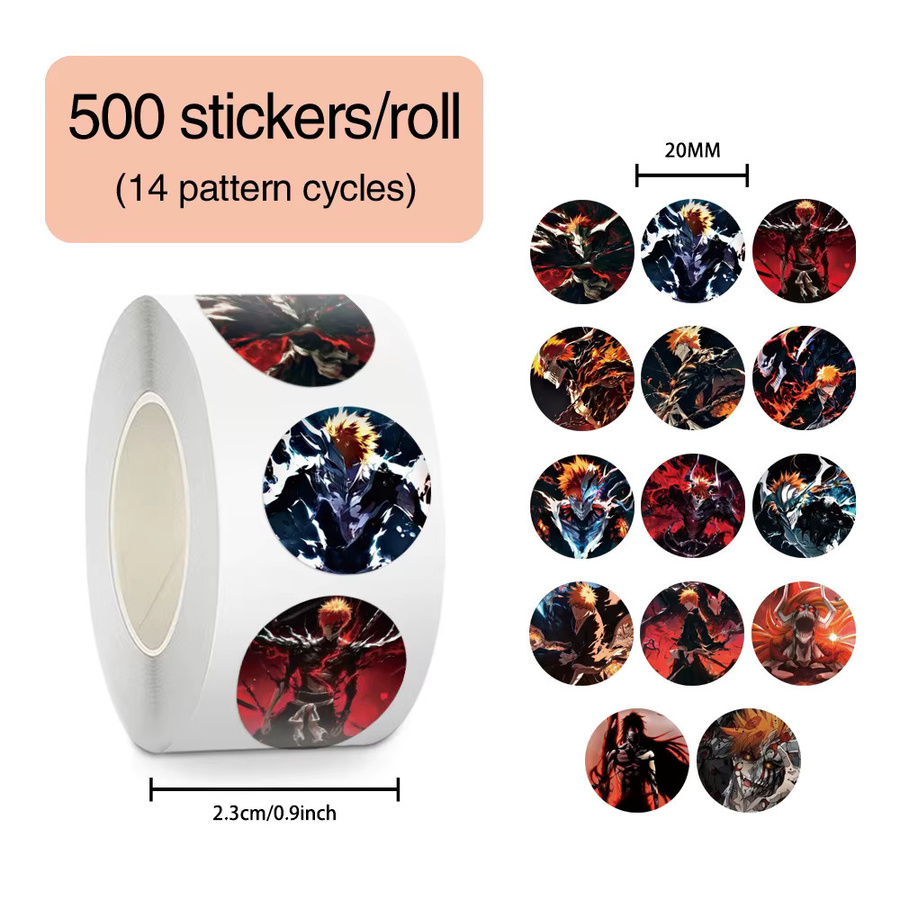 Bandai Bleach Siegelaufkleber, 500 Stück - Bild 2