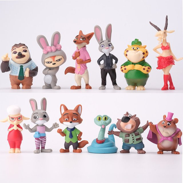 Disney Zootopia 3 Tiere Actionfigur, Einzelfigur, Kunststoff - Bild 1
