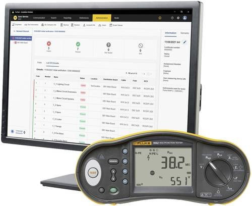 Fluke 1663 DE Installationstester-Set in Gelb - Bild 1