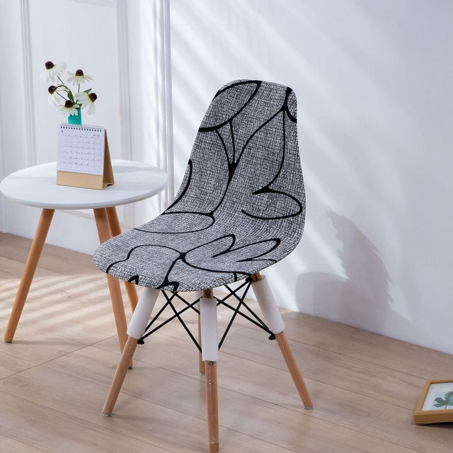Luxuriöser Eames Stuhlbezug aus elastischem Jacquard-Stoff, abnehmbare und wasserabweisende Stuhlhusse für Esszimmer und Hochzeiten, 1 Stück - Bild 1