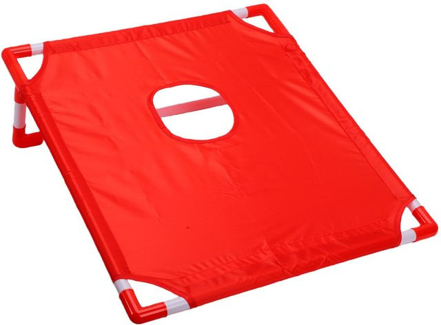 TOMTOP JMS Cornhole-Set, Outdoor-Wurfspiel-Set, mit 2 Cornhole-Brettern, 6 Bohnensäcken und Tragetasche - Bild 1