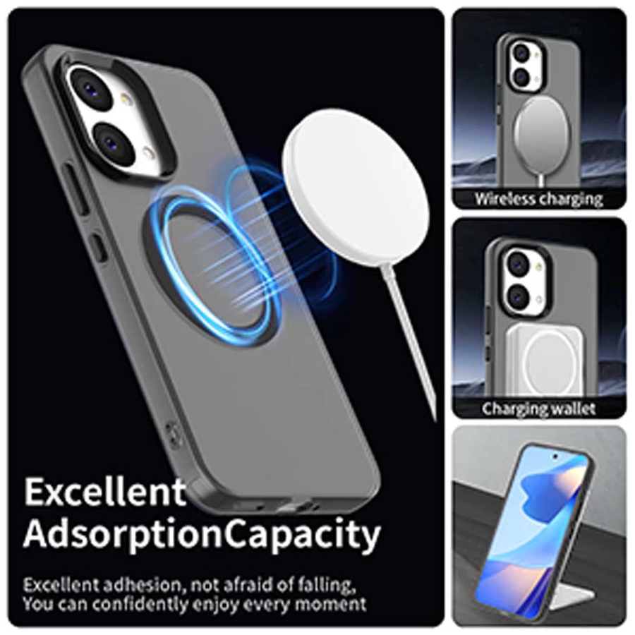 Magnetische transparente Handyhülle für Xiaomi Poco X8 X7 X6 X5 F7 F6 M8 M7 M6 Pro White - Bild 2