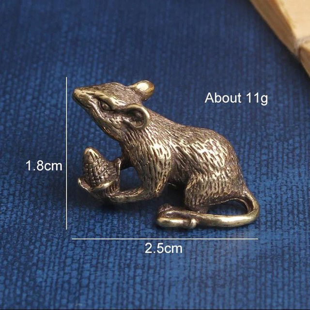 Binchi Outdoor Product Schlüsselanhänger, Messing, Maus, Unisex - Bild 1