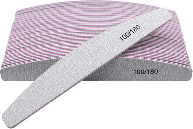 CNKESS Halbmond-Nagelfeilen, Körnung 100/180, Unisex - Bild 1