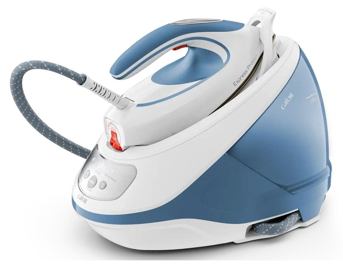 Calor SV9202C0 Trocken- und Dampfbügeleisen mit Durilium AirGlide Autoclean Sohlplatte in Blau und Weiß - Bild 1