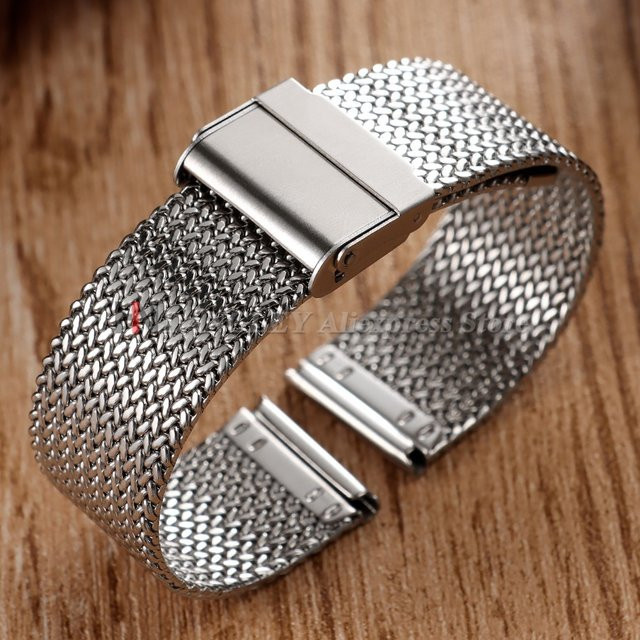 Uhrenarmband Edelstahl, Silber, Unisex - Bild 1