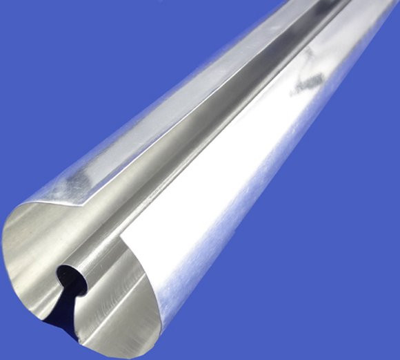 MISOL 10 Stück Aluminiumlamellen für Glasrohre in Silber, Durchmesser: 58 mm, Länge: 500 mm, für Solarwarmwasserbereiter - Bild 1