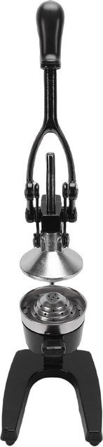 Artleeh Manuelle Zitruspresse aus Edelstahl und Gusseisen in Schwarz mit ergonomischem Griff - Bild 1