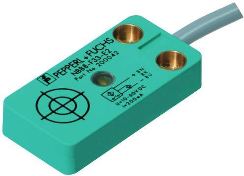 Pepperl+Fuchs Induktiver Sensor NBB8-F33-E1 200041 NPN bündig montierbar grün - Bild 1