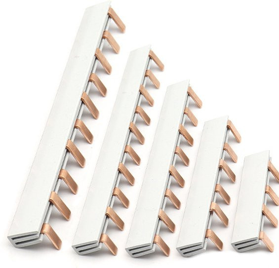 Sommer6 Sammelschiene Kupfer Bar Terminal Block Pin Typ für MCB DZ47 Luftschalter 63A in Gold-Optik - Bild 1