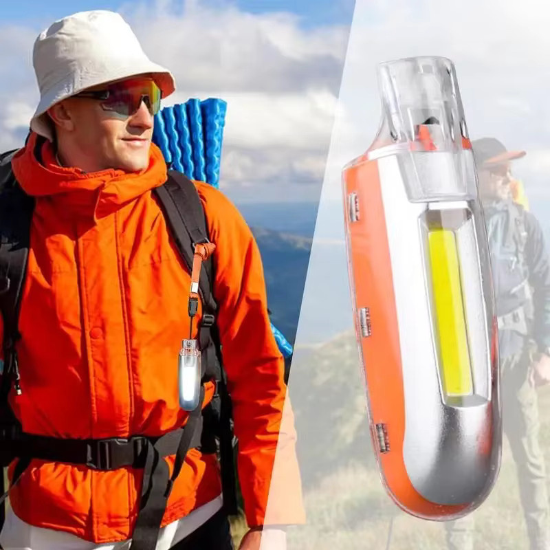 Heinast Notfall-Überlebenspfeife mit heller LED-Taschenlampe und USB-Ladefunktion als Schlüsselanhänger für Outdoor und Sicherheit - Bild 2