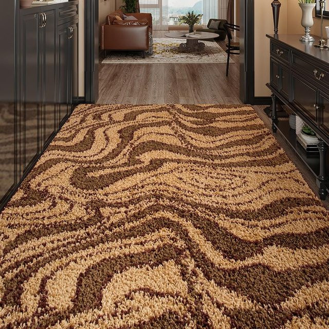 Rutschfeste und schmutzabweisende Eingangstürmatte in Beige, B/B: 60 x 90 cm - Bild 1