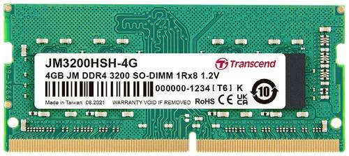 Transcend JetRAM DDR4 Laptop-Arbeitsspeicher Modul 4GB 1 x 4GB 3200MHz 260pin SO-DIMM CL22 Non-ECC Green - Bild 1
