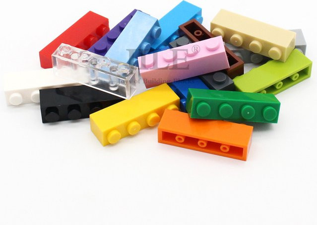 jile MOC Bausteine Ziegel, 100-teiliges Set, Bunt / Mehrfarbig - Bild 1