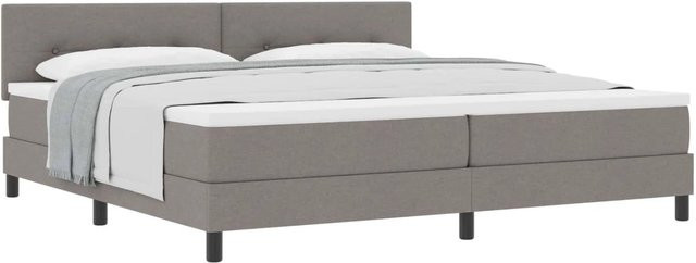 vidaXL Boxspringbett mit Matratze Hybrid-Design in Taupe, B/T: 200 x 200 cm - Bild 1