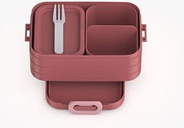 MEPAL Lunchbox TAKE A BREAK mit Trennstegen in Pink und Rot, B/T/H: 18,5 x 12,0 x 6,5 cm - Bild 1