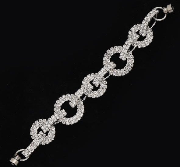 Armband Krallenkette Strass, gray, Damen - Bild 1