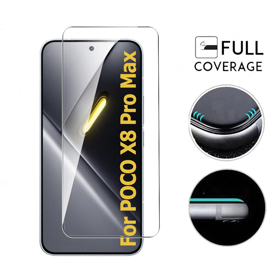 2 Stück HD Unlock gehärtetes Glas Displayschutzfolie für Xiaomi POCO X8 Pro Max 5G in Transparent - Bild 6