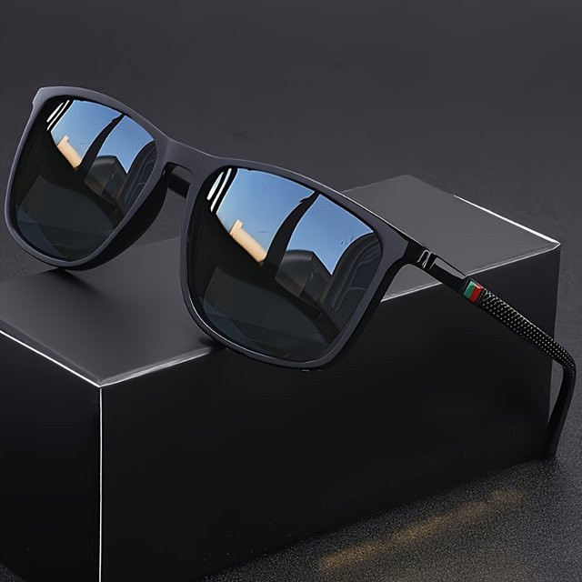 Hindfield Sonnenbrille, Herren, Vollrand, quadratisch, Kunststoff, schwarz - Bild 1