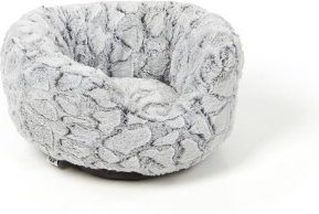 Wallace & Jones Hunde- & Katzenbett Heaven in Grau mit rutschfester Unterseite und Microfaser-Material, B/T/H: 40 x 35 x 15 cm