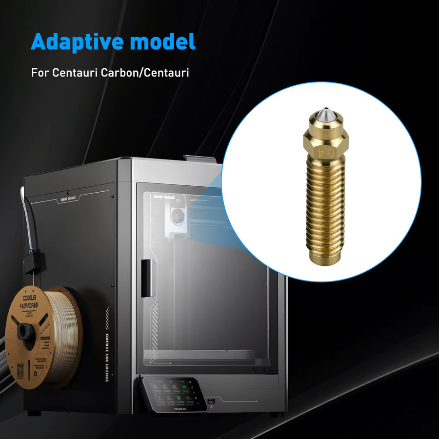 Elegoo Centauri Messing Bimetall Düse für FDM 3D Drucker Ersatzteile in Gold, Durchmesser: 0,2 mm / 0,4 mm / 0,6 mm / 0,8 mm - Bild 2