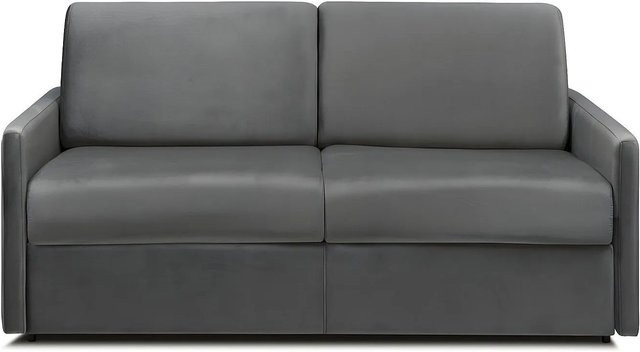 Vente-unique Schlafsofa Calife in Anthrazitgrau mit Samtbezug und Schaumstoffpolsterung, Breite: 170 cm - Bild 1