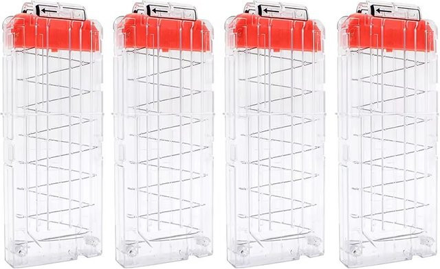 ZIVCONCING Bullet Clips, Magazinclips, 4er-Pack, Weiß - Bild 1