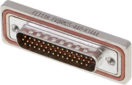 Molex D-SUB Steckverbinder 1731100099 mit 44 Polen und Lötkelch in Gold und Silber - Bild 1