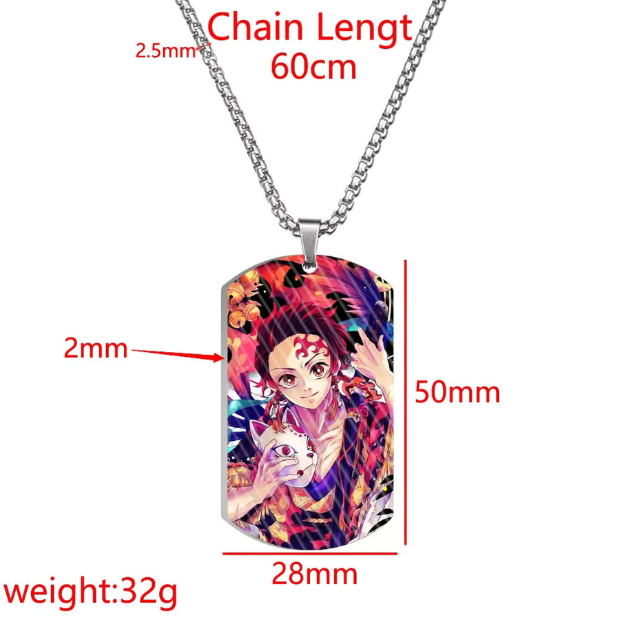 Bandai Halskette, Edelstahl, Silber, Anhänger - Bild 2