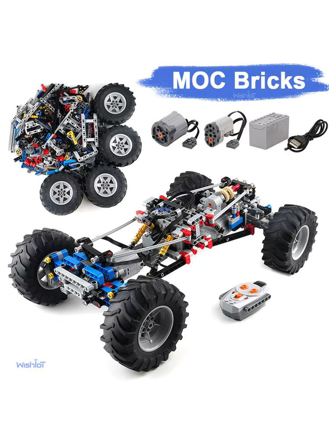 wishiot Technisches 4WD RC Auto-Chassis, ferngesteuertes Kletterfahrzeug - Bild 5
