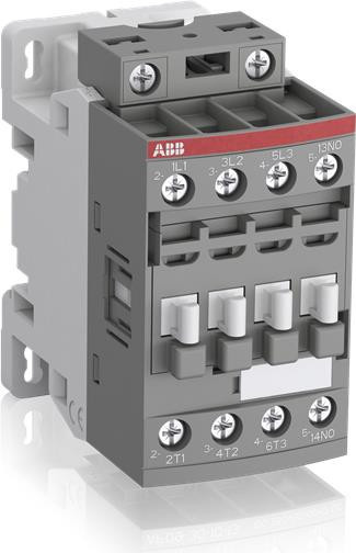 ABB Schütz AF09-30-10-11 in Grau mit 1 Schließer und 4 Schließern, 24V, 25A, 24-60V 50/60Hz, 20-60VDC - Bild 1